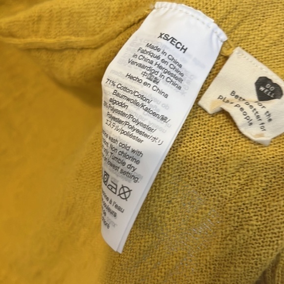 Madewell Summer Ryder Cardigan Sweater Golden Apple Yellow XS - Picture 4 of 6
